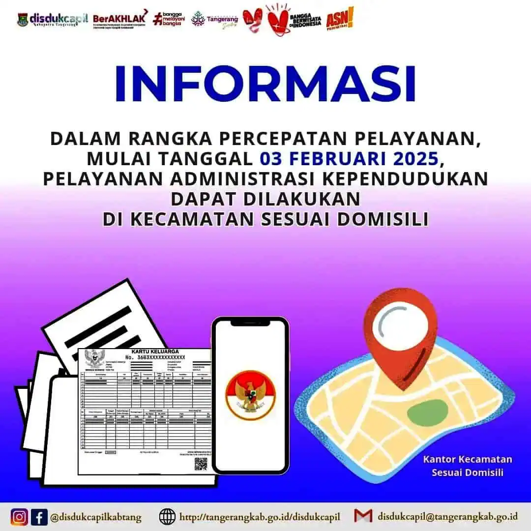 Disdukcapil: Semua Layanan Kependudukan di Kabupaten Tangerang Dapat Diakses di Kecamatan, Kecuali e-KTP Disdukcapil: Semua Layanan Kependudukan di Kabupaten Tangerang Dapat Diakses di Kecamatan, Kecuali e-KTP