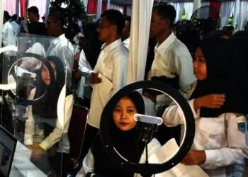 Sejumlah honorer di lingkungan Pemkab Pandeglang, mengikuti seleksi P3K, beberapa waktu lalu. (DOKUMEN/SATELITNEWS.COM)