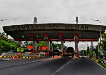 Pintu tol Tangerang - Merak. (ISTIMEWA)