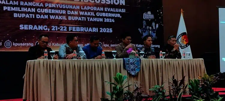 Susun Laporan Evaluasi Pilkada, KPU Kabupaten Serang Kumpulkan Data 