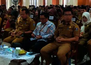Foto : Bapenda Kabupaten Serang undang para camat dan kepala desa untuk proses distribusi SPPT PBB-P2. (SIDIK/SATELITNEWS.COM)