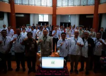 Rapat Forum OPD Dinas Perumahan Rakyat dan Kawasan Pemukiman (DPRKP) Provinsi Banten Tahun Anggaran 2025 yang dilaksanakan di Auditorium DPRKP Provinsi Banten, KP3B, Kota Serang, Rabu (26/2/2025). (LUTHFI/SATELITNEWS.COM)