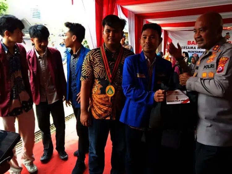 Mahasiswa dan Kapolres Serang Komitmen Jaga Kamtibmas