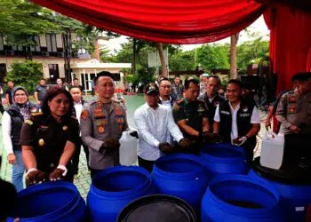 Polres Tangsel Sita Ganja Sintetis Senilai Rp183 Miliar