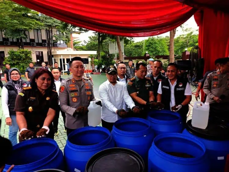Polres Tangsel Sita Ganja Sintetis Senilai Rp183 Miliar