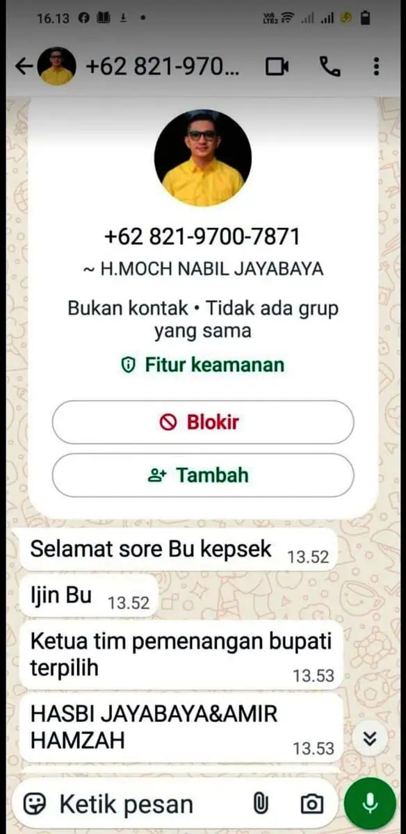 Sasar Kepsek di Lebak, Waspada Penipu Catut Nama Nabil Jayabaya