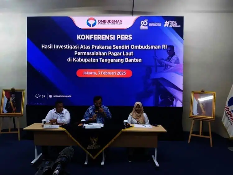 Ombudsman Umumkan Investigasi Pagar Laut, DKP Banten Dinilai Lalai Awasi Ruang Laut
