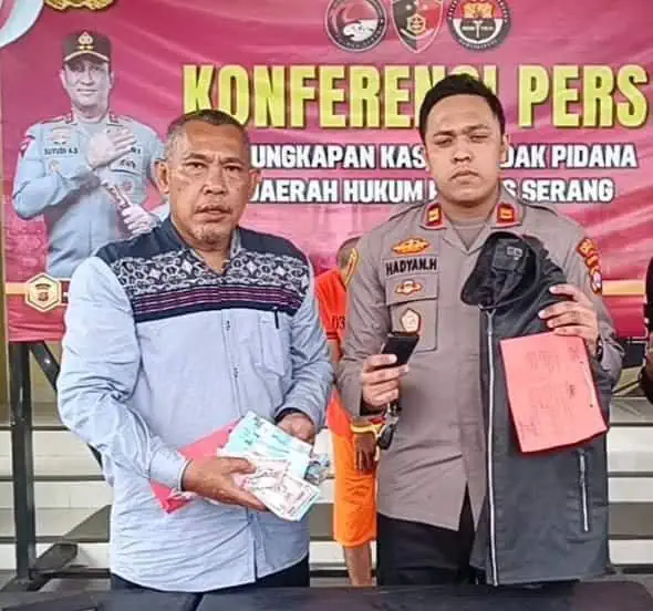 Pencuri Uang Santunan di Kabupaten Serang Dibekuk Polisi
