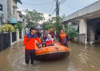 Diguyur Hujan Sebentar, Pamulang Dikepung Banjir