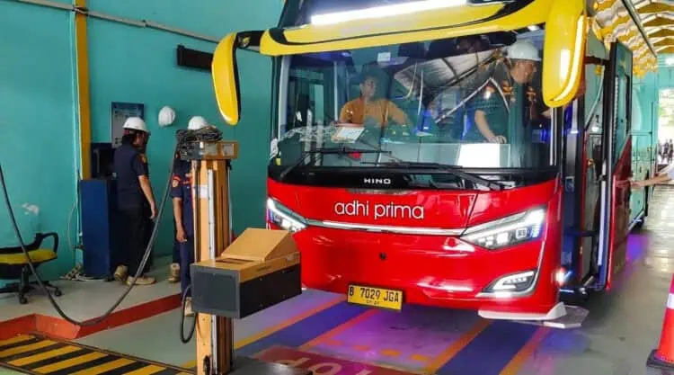 Jelang Mudik Gratis, Dishub Kabupaten Tangerang Periksa 64 Kendaraan Bus