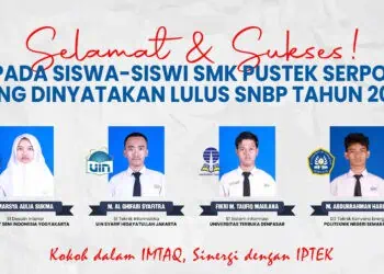 Siswa SMK Pustek Serpong Lolos SNBP 2025 ke Perguruan Tinggi