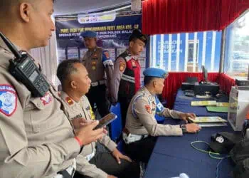 Provost Polresta Tangerang Lakukan Pengecekan Personel Pospam di Rest Area 43