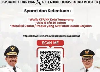 Dispora Kota Tangerang Buka Pendaftaran Peserta Pelatihan Wirausaha Muda