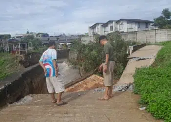 Jalan Inspeksi dan Turap Cisadane Longsor, DPUPR Kota Tangerang Koordinasi dengan Kementerian PU