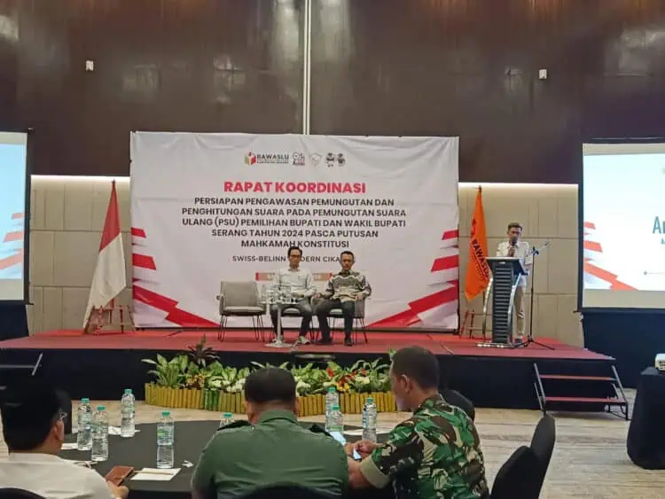 Jelang PSU, Bawaslu Kabupaten Serang Terima 4 Laporan Dugaan Pelanggaran