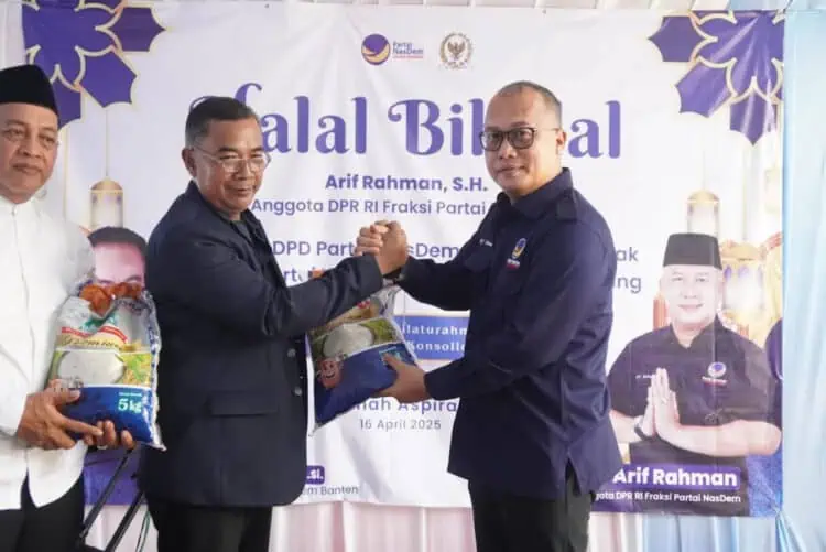 Perkuat Konsolidasi Partai NasDem, Anggota DPR Arif Rahman Gelar Halal Bihalal