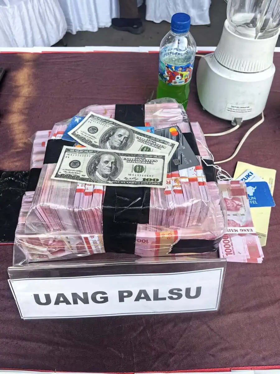Uang Palsu Rp100 Juta Lebih dan 200 USD di Kabupaten Tangerang Dibakar Uang Palsu Rp100 Juta Lebih dan 200 USD di Kabupaten Tangerang Dibakar