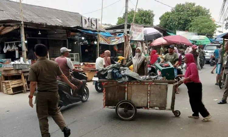 Pasar Anyar dan Pasar Sipon Kota Tangerang Kembali Ditertibkan