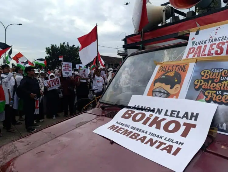 Aliansi Tangsel Peduli Palestina Gelar Aksi Damai