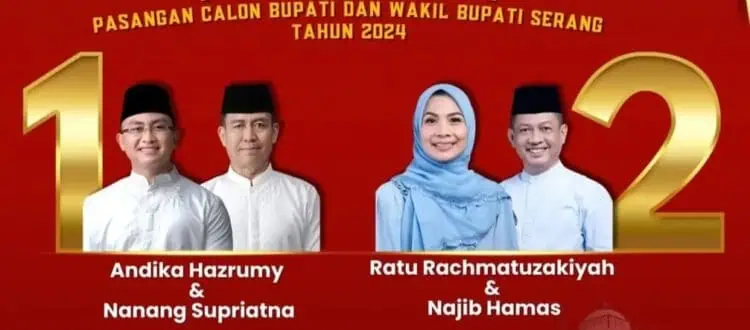 Versi Quick Count, Zakiyah - Najib 76,92 persen dan Andika - Nanang 23,8 persen