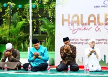 Ribuan Siswa SMK Pustek Serpong Ikuti Halal Bihalan dan Rayakan Milad Sekolah ke 26