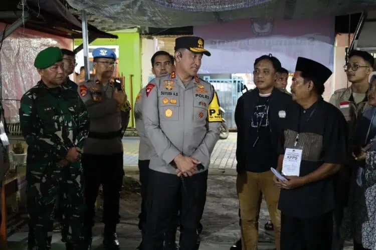 Kapolda Banten Tinjau Kesiapan TPS Jelang Pemungutan Suara Ulang