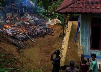 Rumah Warga Pandeglang Ludes Terbakar dan Rata Dengan Tanah