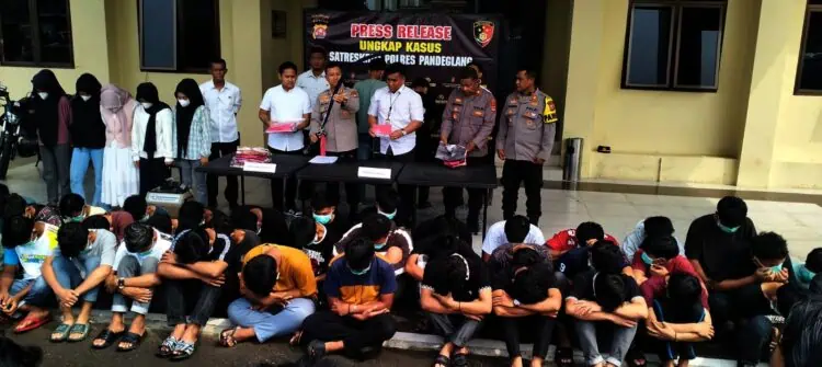 Hendak Tawuran, Puluhan Pelajar SMK di Pandeglang Berurusan dengan Polisi