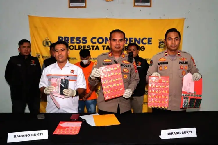 Sasar Konsumen di Bawah Umur, Pengedar Hexymer dan Tramadol Dibekuk Polsek Mauk