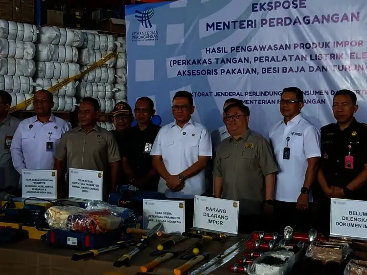 1.680 Barang Impor Ilegal di Tangerang Disita Kemendag