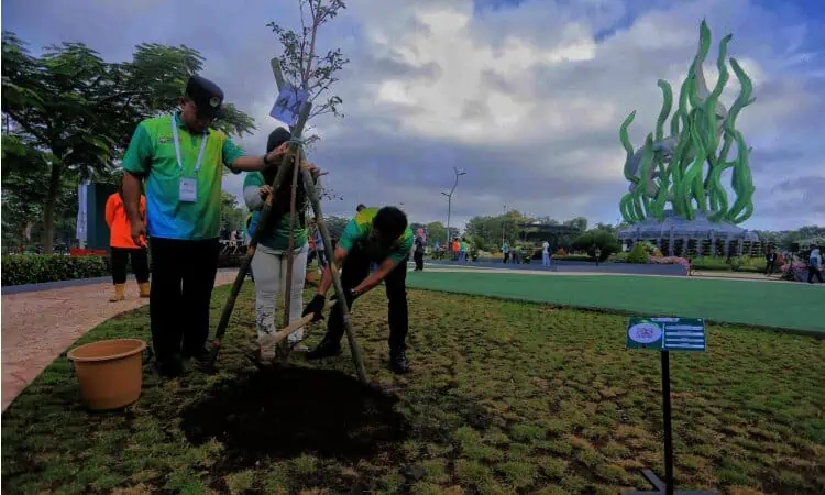 Wali kota Tangerang Turut Serta Dalam Aksi Tanam Pohon di Apeksi