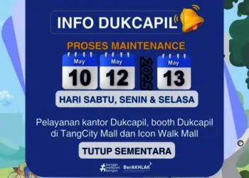 Layanan Luring Dukcapil Kota Tangerang Tutup Sementara 10-13 Mei 2025