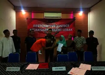 Kejari Lebak Terapkan Keadilan Restorative Bagi Pencuri Uang yang Digunakan Obati Ibunya