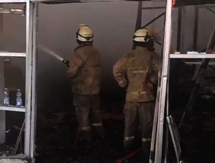 Gegara Korsleting, Gudang Pewarna di Kawasan Industri Milenium Terbakar