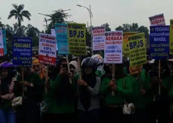 Serikat Pekerja Gelar Aksi Damai di Kota Tangerang, Ini Tuntutannya