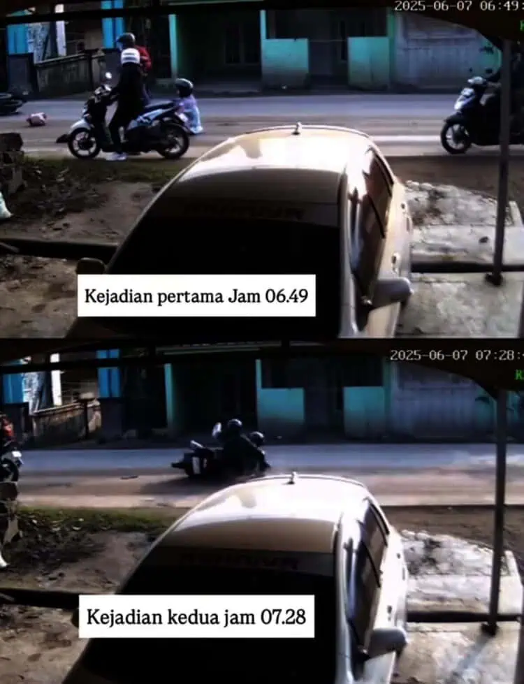 Banyak Pengendara Motor Di Lebak Terjatuh Akibat Tumpahan Limbah Tanah