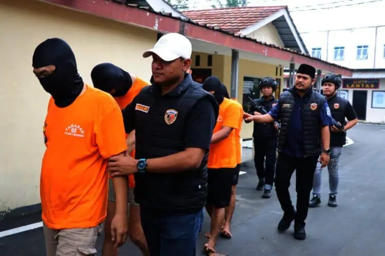 Polsek Tigaraksa Ringkus 5 Pengedar Sabu