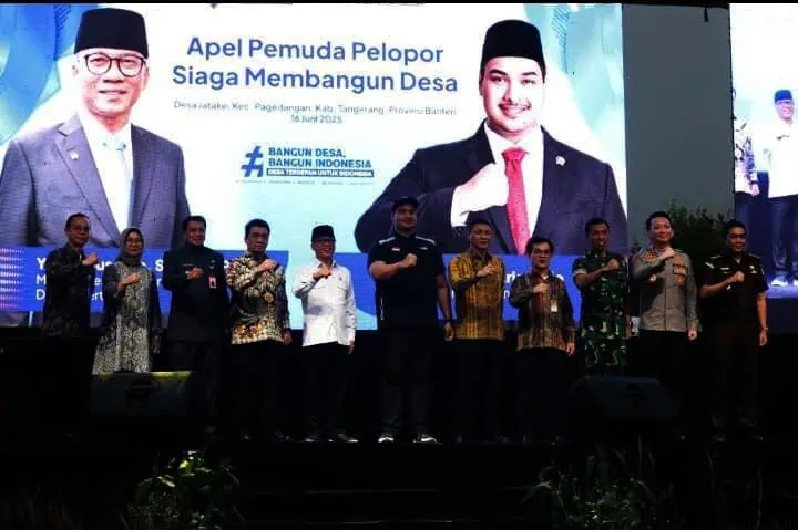 Kemendes dan Kemenpora Gelar Apel Pemuda Pelopor Siaga Membangun Desa di Pagedangan