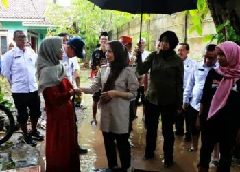 Tembus Banjir Pulo Ampel, Bupati Serang Zakiyah Pastikan Masyarakatnya Aman