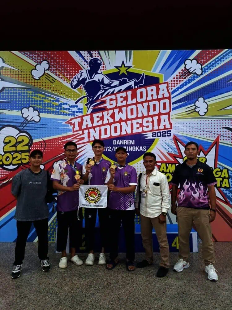 Pengkab Taekwondo Indonesia Kabupaten Tangerang Raih 6 Medali Kejurnas