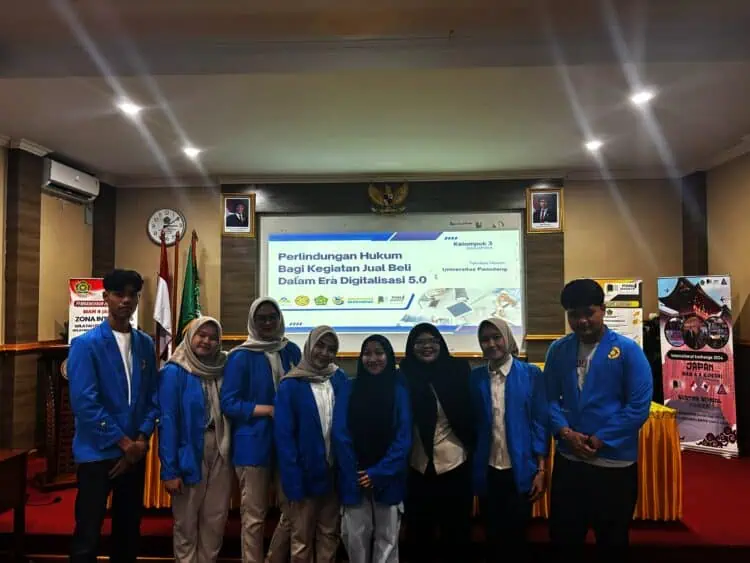 Mahasiswa Unpam Sosialisasikan Perlindungan Hukum Jual Beli Online ke Pelajar