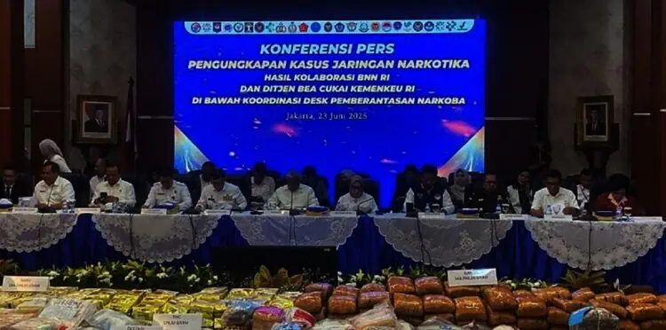 BNN-Bea Cukai Sita 683,8 Kg Narkoba