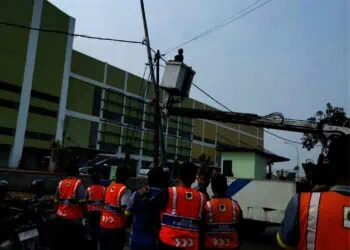 PJU Pasar Anyar Tangerang Ditata Ulang Jelang Operasional Diresmikan