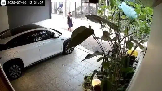 Terekam CCTV, Paket Rafael Tan Dicolong Orang
