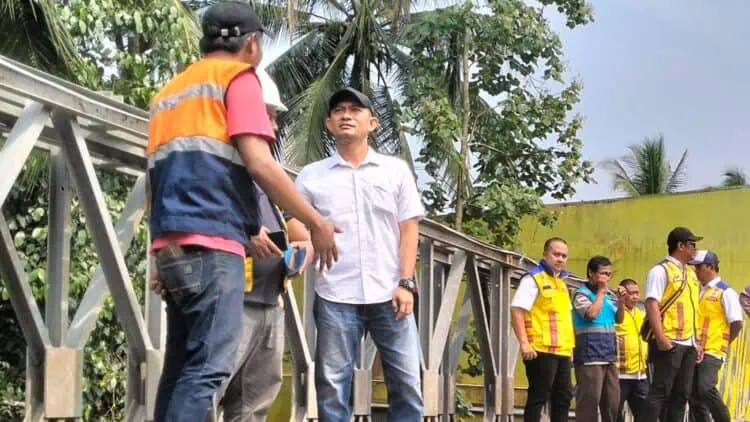 Jembatan Cirokoy Pandeglang Dibongkar Pekan Depan