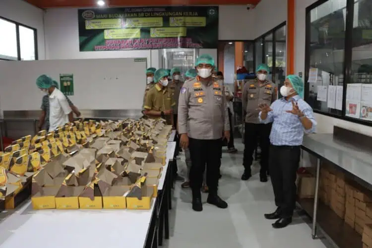 Kapolresta Tangerang Tinjau Dapur MBG, Pastikan Keamanan dan Kualitas Produksi