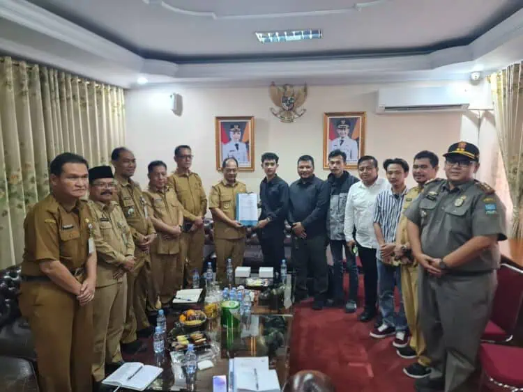Mahasiswa Temui Wabup Najib Hamas, Adukan Persoalan Galian C di Palka