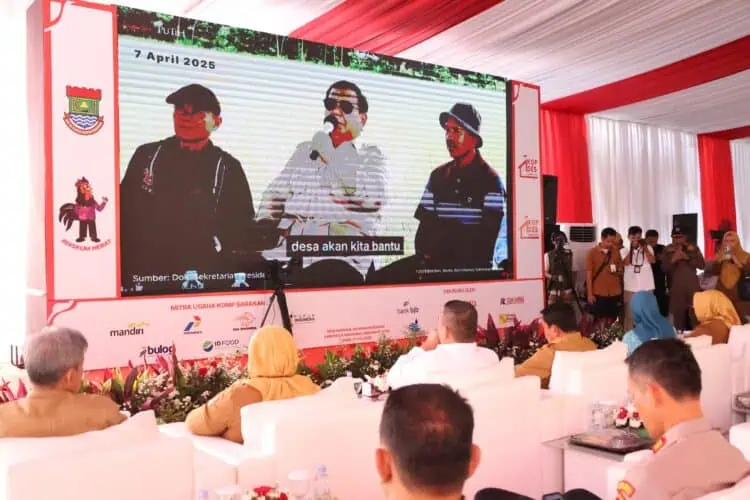 Secara Virtual, Presiden Prabowo Resmikan Koperasi Merah Putih Desa Sarakan Tangerang