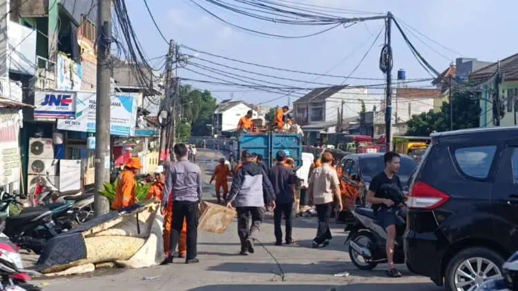 Setelah 20 Jam, Banjir di Perumahan Pondok Maharta Tangsel Surut