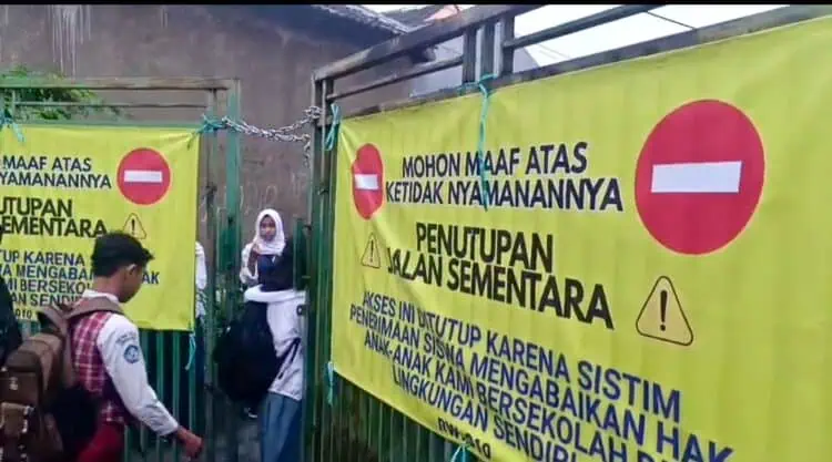 Halangi Siswa dan Guru Masuk Sekolah, Kepala KCD Tangsel Desak Portal Dibongkar